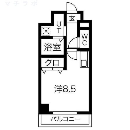 志賀本通駅 徒歩5分 7階の物件間取画像